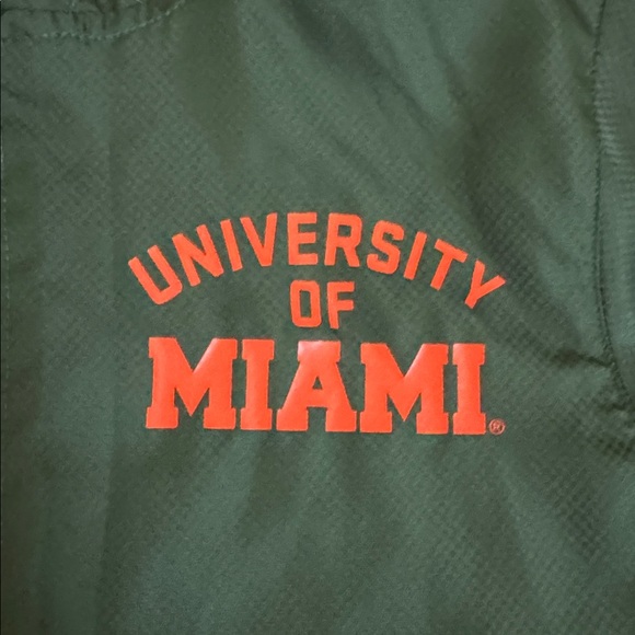 University of Miami Hurricanes - Vintage Inspired Windbreaker - Brand New - Picture 4 of 7